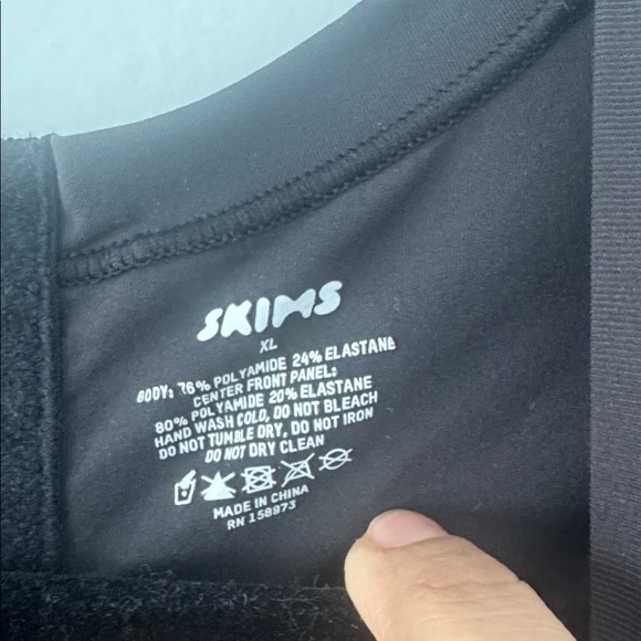 Skims Women's Fits Everybody Dress Corset Hook Latch Size XL Black Sexy Maxi - Picture 3 of 9